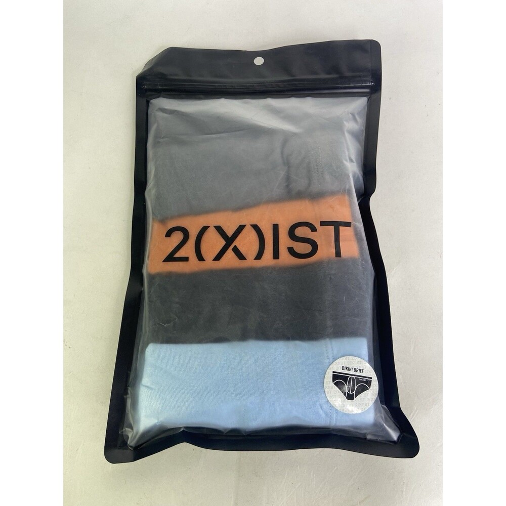 2xist Essential Cotton 4 Pack Bikini Briefs Underwear Multicolor Mens Size S